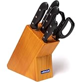 Arcos 5 Piece Kitchen Knife Set | Professional Nitrum Stainless Steel Knife Block, Ergonomic POM Handle and Multipurpose Knif