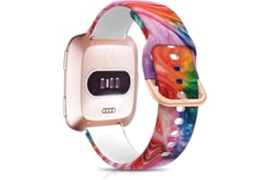 SeNool Bransoletka kompatybilna z Fitbit Versa 2 / Fitbit Versa Lite / Fitbit Versa, silikonowa bransoletka zastępcza, wodoszczelna, pasek do zegarka Fitbit Versa 2 / Versa Lite / Versa - jasny kolor