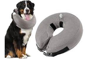 Nasjac Collar de recuperación Inflable para Perros, Collar Inflable para Perros de recuperación de Mascotas Suave con Hebilla Ajustable