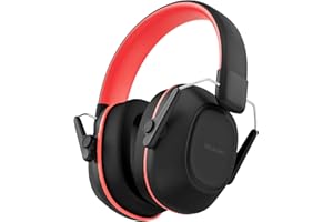 iClever Słuchawki z redukcją szumów dla dzieci, Czarny i czerwony, rozmiar uniwersalny