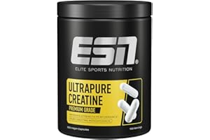 ESN Creatine Giga Caps, 300 Capsules, 0.77 lbs, 100 Servings Creatine Monohydrate - Vegan - Made in Germany, Laboratory Tested