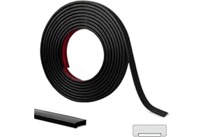 Lcxecnw Moldura flexible de despegar y pegar, moldura flexible de despegar y pegar, moldura para bordes de azulejos de pared, cocina, techos, decoración de marco de espejo y salpicaduras (negro)