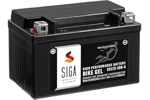 SIGA IMPULSIVE DYNAMIK SIGA GEL Motorradbatterie 12V 9Ah 220A/EN Gel Batterie YTZ10-S GEL12-10B-4 YT10B-4 GTZ10-4 GT10B-4 TTZ10S-4
