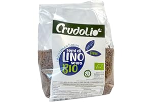 Crudolio, Semi di Lino Scuro BIO, Ideale Per le Insalate, 200 g