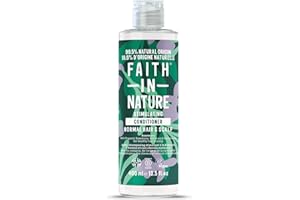 Faith In Nature, Après-Shampooing Naturel au Romarin Faith In Nature, Rééquilibrant, Vegan & Cruelty Free, Sans Parabènes & SLES, Pour Cheveux Normaux à Secs, 400ml