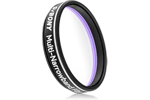 Svbony SV240 1,25" Filtro Fotografico Multi-Bandpass, Inquinamento luminoso nel Vicino Infrarosso NIR Filtro, Accessori per Telescopi per Nebulose e Astrofotografia Urbana del Cielo Profondo
