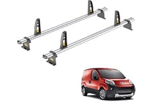 VAN DEMON Van Guard Roof Rack for Citroen Nemo (2008+) 2 Aluminium Roof Bars & 4 Load Stops - VG270-2