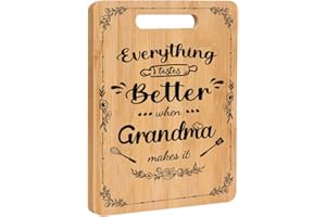 DEARLIVES Gifts for Grandma, Nanny Birthday Gifts, Bamboo Cutting Board, Gifts for Nan from Grandchildren, Special Grandma Gift for Christmas, Mother’s Day, Birthday, Thanksgiving