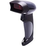BEVA 2.4 GHz Barcode Scanner, 1D USB Barcodescanner 100m Reichweite Wireless Handscanner mit 1800 mAh Akku Kabellos Handscann