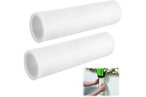 Enhon 2 Stück Ersatzfilter 80 µm, kompatibel mit Grünbeck Wasserfilter FS 1,hochwertiger Wollfaser,kompatibel mit Grünbeck Geno Feinfilter FS 1,Hauswasserfilter Ersatz Kerzenfilter,ohne Schutzglocke