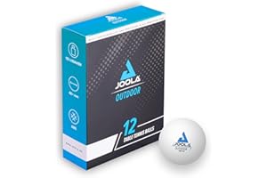 ‎JOOLA JOOLA Tischtennisbälle Outdoor - 40+ mm Tischtennis Bälle Wetterfest, Robust für Außen (6er-| 12er-Pack), Weiss