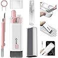 YUWAKAYI 7 in 1 Electronic Cleaner Kit, Keyboard Cleaner with Brush, 3 in 1 Cleaning Pen for Airpods Pro, Multifunctional Cleaning Kit for Earphone, Keyboard, Laptop, Phone, PC Monitor (Pink)