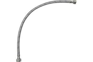 AERZETIX - C50994 - Tuyau de raccordement flexible - 500mm - 1/2" Femelle- 3/8"Femelle - robinet mitigeur sanitaire cuisine salle de bain plomberie