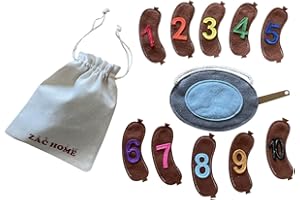 ZAC HOME Nursery Rhyme "10 Fat Sausages" Finger Puppet with Numbers 1-10 – Fun and Educational Counting Toy for Toddlers and Preschoolers
