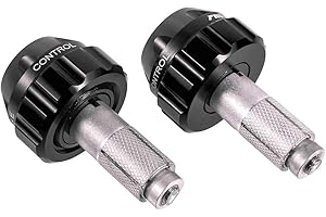 SINKEES Motorcycle Throttle Lock Cruise Control Handlebar Plugs Grip Bar End Caps Slider Set for Street/Sport/Tour Bike Cruiser Scooter