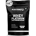 NAKPRO Platinum Whey Protein Isolate 90%, 5kg Unflavoured | 31g Protein, Trustified Certified & No Adulteration | Fast Absorbing Whey Protein Powder