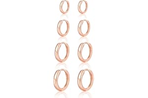 MASOP Ohrringe Silber,Creolen Silber 925 Stecker 8/10/12mm Damen Frauen Mädchen Herren