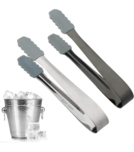 LACOR 62306 Eiszange Aus Edelstahl – Robuste Eiswürfelzange Für Cocktails Und Getränke