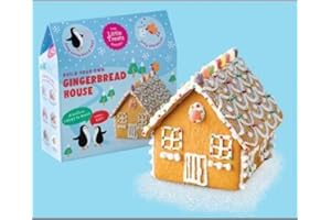 AMAMITRADE Large Gingerbread House Decorating Kit 750g - with thank you sticker Build and Decorate Your Own Gingerbread House - Adults Kids - xmas gift - no baking required