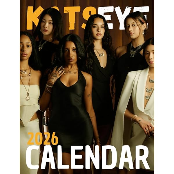 Merch Kpop Katseye Sweat à Capuche Photo Sans Poche Avec Barres Parallèles Manches Streetwear Hommes Femmes, Noir , S