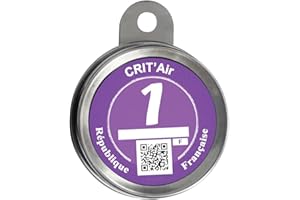 BLAUBODY Mini Crit Air Portadocumenti per Motocicletta Grigio Titanio Cromato Modello a clip (Senza viti) Critair Portadocumenti Attrezzatura Accessori per Motociclette Scooter Ciclomotore Quad ATV ✪GARANZIA✪