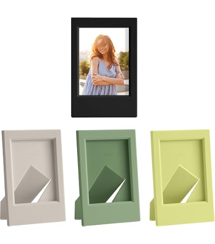 MUZIRI KINOKOO Fuji Instax Mini cornici per foto 2 x 3 (7 pezzi), set di mini cornici per foto compatibili con Instax Mini EVO/11/9/8/7+ pellicola, cornice per foto da 7,6 cm per