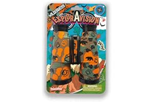 ExplorAvision - Wilderness Binocular from Deluxebase. Safari Portable and Compact Binoculars for Kids. Educational Animal Explorer for Outdoor Adventure and Play.