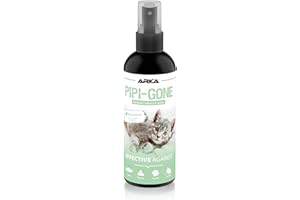 ARKA Eliminador de orina de Gato 100 ml – Spray enzimático Pipi-Stop para Manchas y Olor a PIS – Limpieza Profunda, biológica y Segura – Ideal para sofá, Alfombra, arenero, Textiles y Transporte