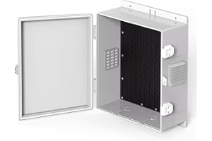 CHENGPI Caja Eléctrica, Carcasa de Plástico ABS, IP65 Caja Eléctrica Exterior a Prueba de Intemperie, Caja Conexiones Estanca -400x280x150 MM