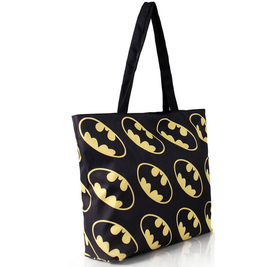 Thenice-Damen-Schultertasche-moderner-Retro-Druck-Einkaufstasche-Gr-M-Bat