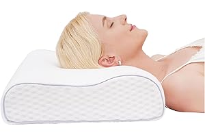 BDTFO Memory Foam Pillow | Orthopedic Support For Neck Shoulder Pain | Ergonomic Cervical Contour Anti Snore Pillows Front Back Side Sleepers