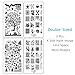 Ejiubas Nail Stamping Plates Double-sided Design Halloween & Christmas Style Image Manicure Stamp Collection Kit - Pack of 2 Pcs with Card Case