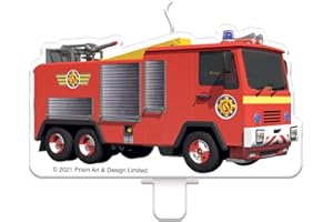 Amscan 9912965 Świeczka urodzinowa Sam Strażak 9,1 x 4,9 cm