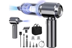 ‎DILIDALA Handstaubsauger Akku, Autostaubsauger Akku 21000PA Handstaubsauger Kabellos,3-Gang 210000 U/min Elektrische Staubgebläse Druckluft für Auto, Küche, Sofa, Büro, Haus& Tierhaar Reinigung