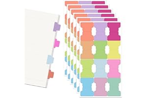 LEIKEDUN 72pcs Sticky Index Tabs Writable Sticky Notes Flags Paper Sticky Tabs Blank Planner Stickers Double Sided Annotation Tabs 12Colours Page Markers Book Tabs for Labeling Classification Planning
