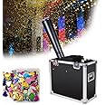 TEHONGMAI CO2 Stage Confetti Machine, Fog Machine, with 1kg Confetti Paper, Mini Co2 Confetti Machinefor Halloween Wedding Party Disco Dj Effect