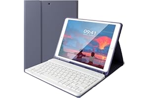 Lively Life Tastiera Bluetooth per iPad 9.7", iPad 6 Generazione 2018/iPad 5 Gene 2017, iPad Air 2/1,iPad Pro 9.7, con Custodia Protettiva, Tastiera Rimovibile - Layout Italiano QWERTY - Viola