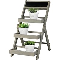 Dehner Blumenetagere, ca. 80 x 74 x 39 cm, Holz, grau