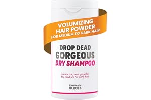 Handmade Heroes Drop Dead Gorgeous torrschampo, 100 % naturligt och veganskt, pulverschampo damer, hållbart och aerosolsfritt