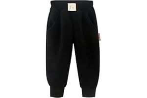 SEAUR Winterhose Kinder Gefüttert Hose Winter Thermohose Dick Warm Freizeithose Kleinkind Jogginghose mit Gummibund Freizeit Streetwear - EU 80-152