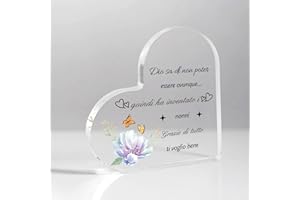 ARIDANTRP Festa Dei Nonni Idee Regalo Per Nonna Nonno Targa Regali Per La Festa Dei Nonni Idee Regalo Per Nonna Nonno Personalizzato Placca Acrilica Regali Natale Compleanno Per Anziani Nipoti