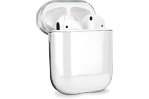 Cover subtel® compatibile con Apple AirPods AirPods 2 protezione Plastica indurita per AirPods, case protettivo Trasparente, rivestimento trasparente translucido - Etui elegante e pratico