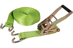 Ribimex - PRSANACR150 Spanngurt mit Ratsche, 2500 kg, 15 m