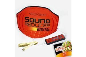 BEST DIRECT VELFORM SAUNA REDUCER Cintura Snellente Pancia (Digitale), Fascia Dimagrante per Perdere Peso, Cintura Snellente per Addominali, Fianchi Cosce Brucia Grassi in Casa