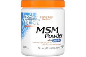 DOCTORSBEST Doctor's Best - MSM with OptiMSM Powder | High Purity Sulphur Compound for Joint and Skin Health - 250g