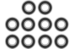 Djupspårslager, 10 st 6900-2RS gummitätade kullager med djup spår 10 mm x 22 mm x 6 mm för lågt ljud och lång livslängd
