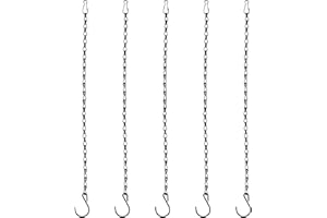 CAIHINIER 5 Stück Blumenampel Ketten, 50cm Kette zum Aufhängen, Hängeketten Metallkette zum Aufhängen für Windlicht Hängend, zum Aufhängen von Vogelhäuschen, Wildvogelfutter,Windspiele, Laternen, Pflanzgefäße