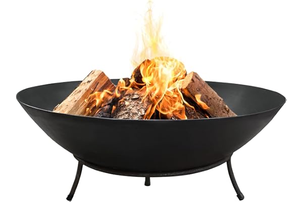Köhko Bol de feu Marbela 50x50x24cm en Acier avec 3 Pieds…