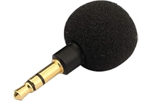 Futheda Micrófono de Condensador (3,5 mm) con Salida para Smartphone y teléfono móvil