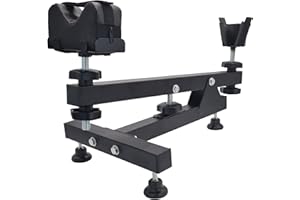 ‎BERGER + SCHRÖTER GMBH Berger & Schröter | Präzisions-Einschießhilfe aus Stahl, Einschießbock mit Auflage, höhenverstellbar, Schießhilfe, Schießbock